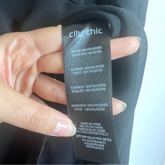 CITY CHIC Rustle Me Asymmetric Sleeveless Top. Size 16 - Picture 10 of 10